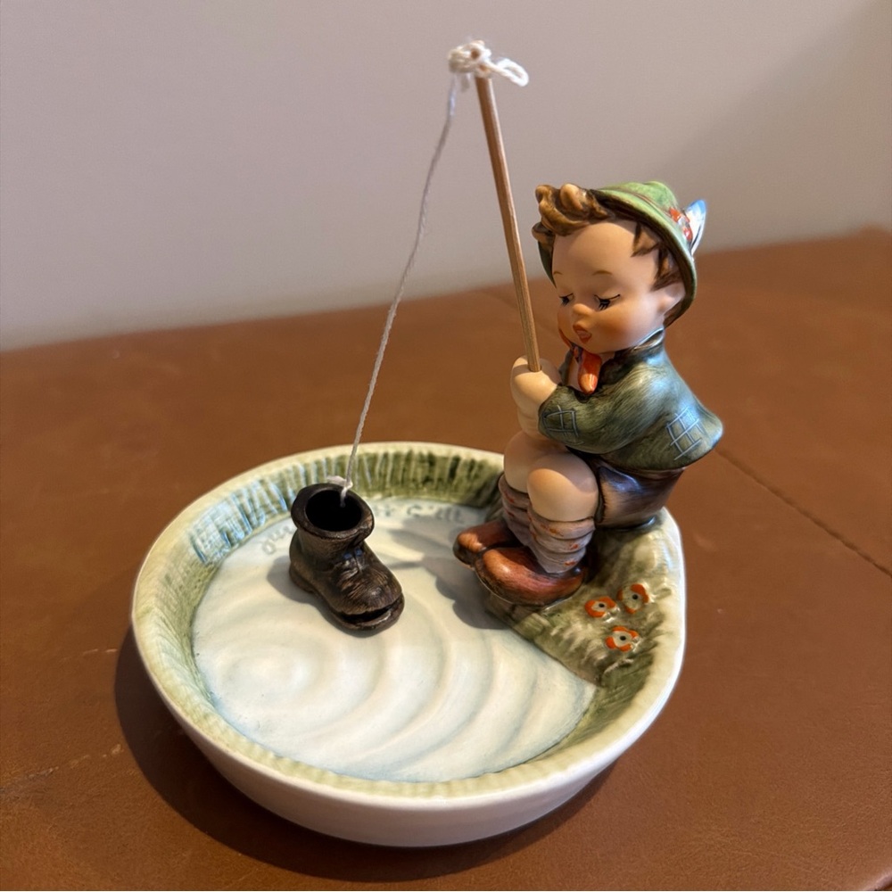 Hummel Just Fishing Goebel Porcelain Figurine
